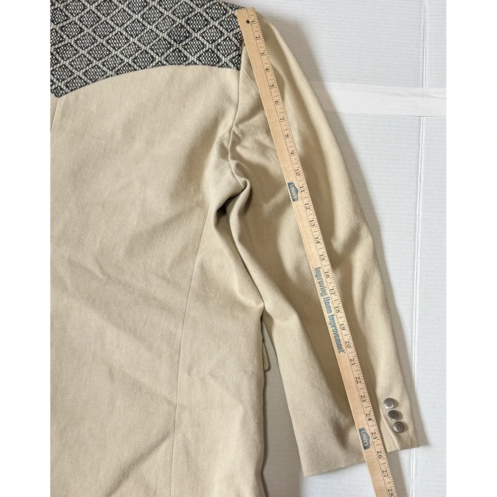 CIRCLE S - Men's VTG Western Canvas Blazer Sport Coat - Embroidered Yoke  - 54L‎